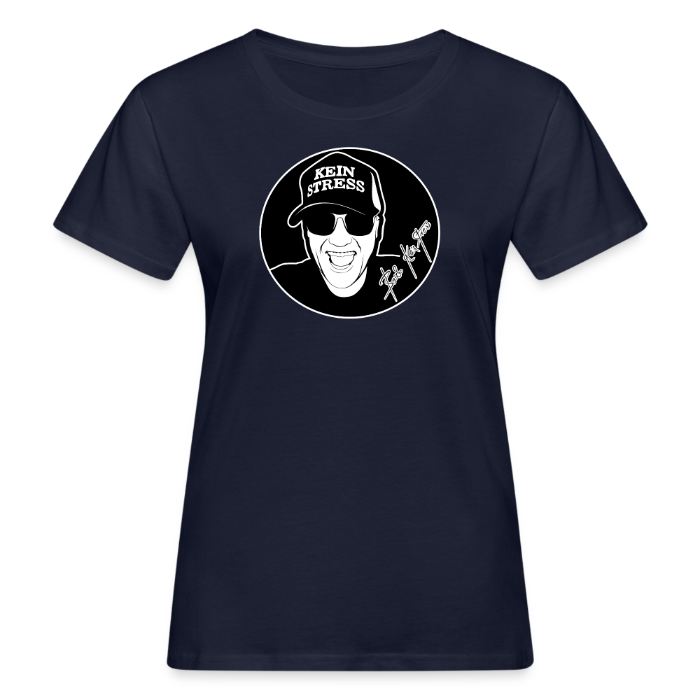 Boscho Kein Stress ® Frauen Bio-T-Shirt - Navy
