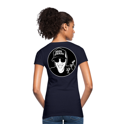 Boscho Kein Stress ® Frauen Bio-T-Shirt - Navy