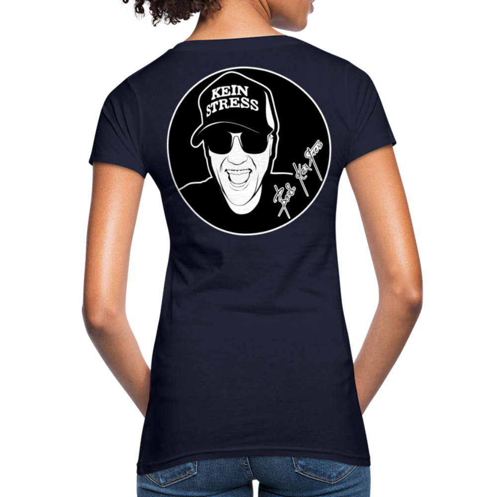 Boscho Kein Stress ® Frauen Bio-T-Shirt - Navy