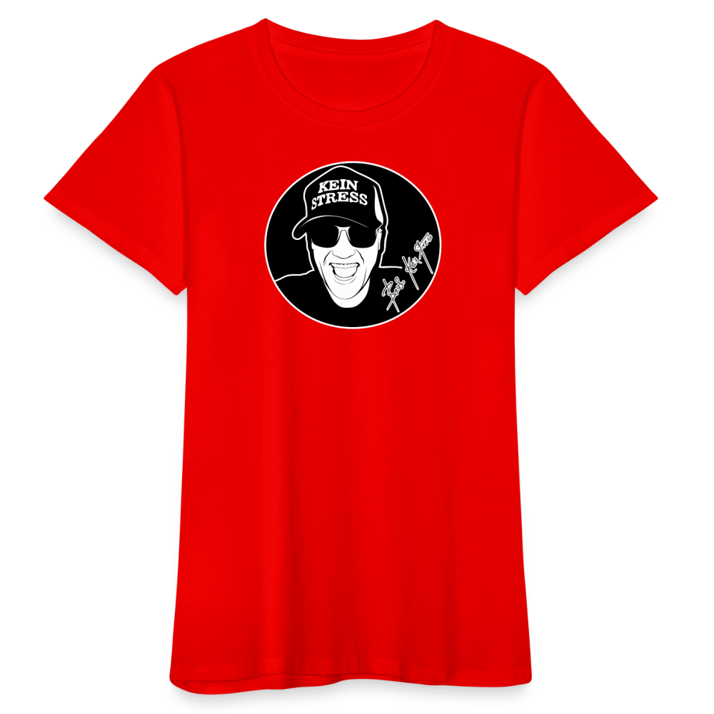Boscho Kein Stress ® Frauen Bio-T-Shirt - Rot