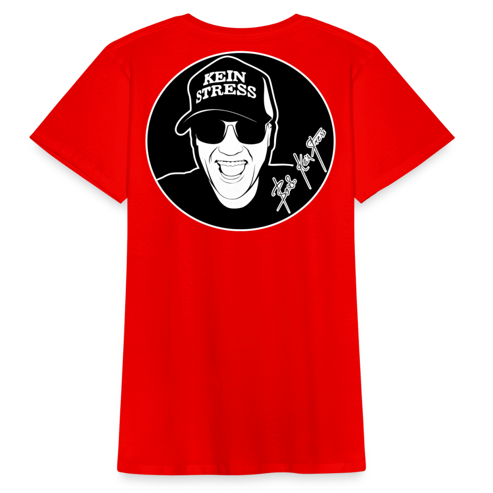 Boscho Kein Stress ® Frauen Bio-T-Shirt - Rot