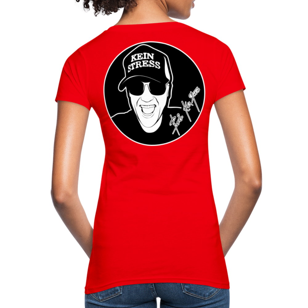 Boscho Kein Stress ® Frauen Bio-T-Shirt - Rot