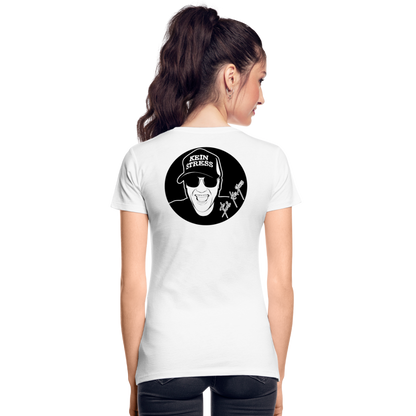 Boscho Kein Stress ® Frauen Premium Bio T-Shirt - weiß