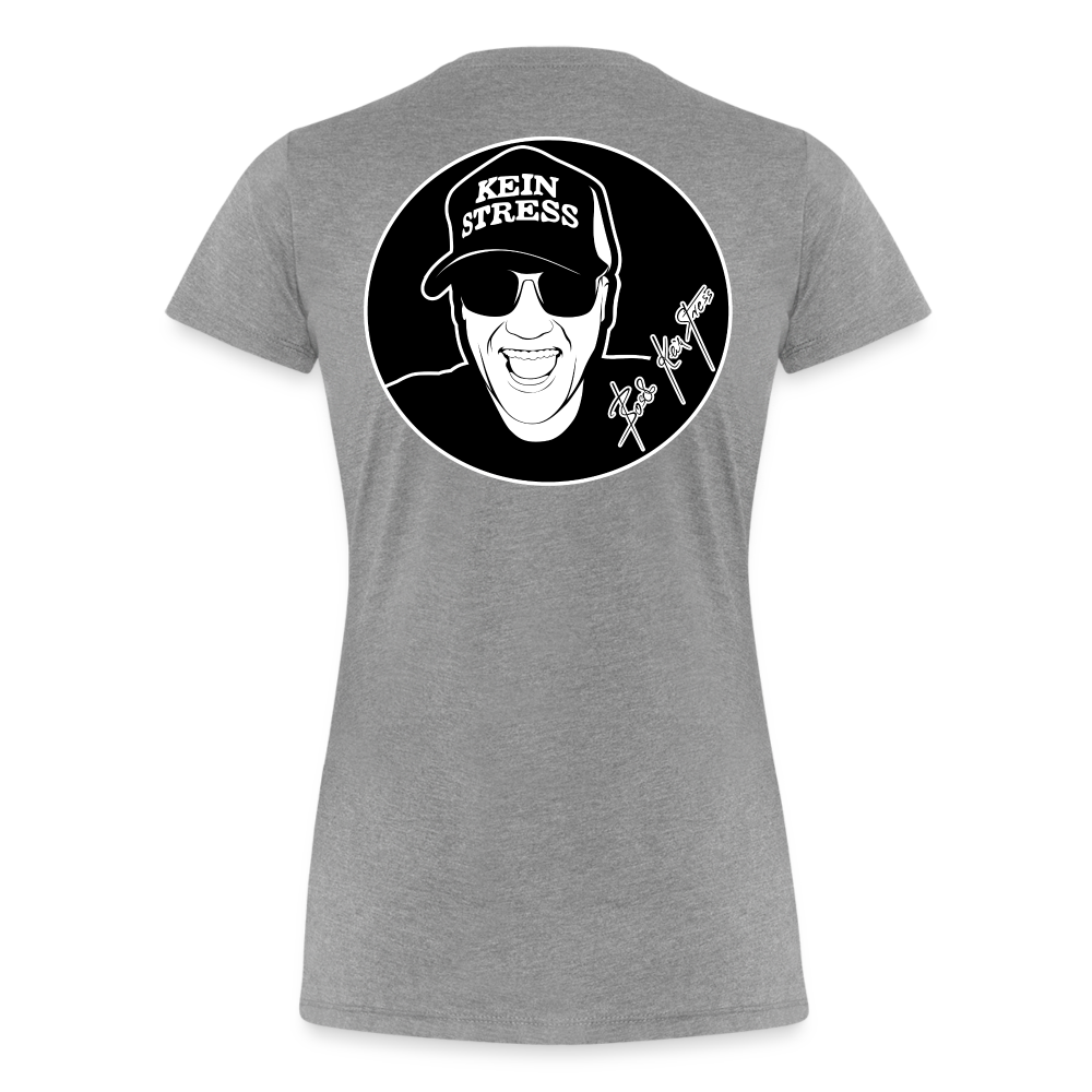 Boscho Kein Stress ® Frauen Premium Bio T-Shirt - Grau meliert
