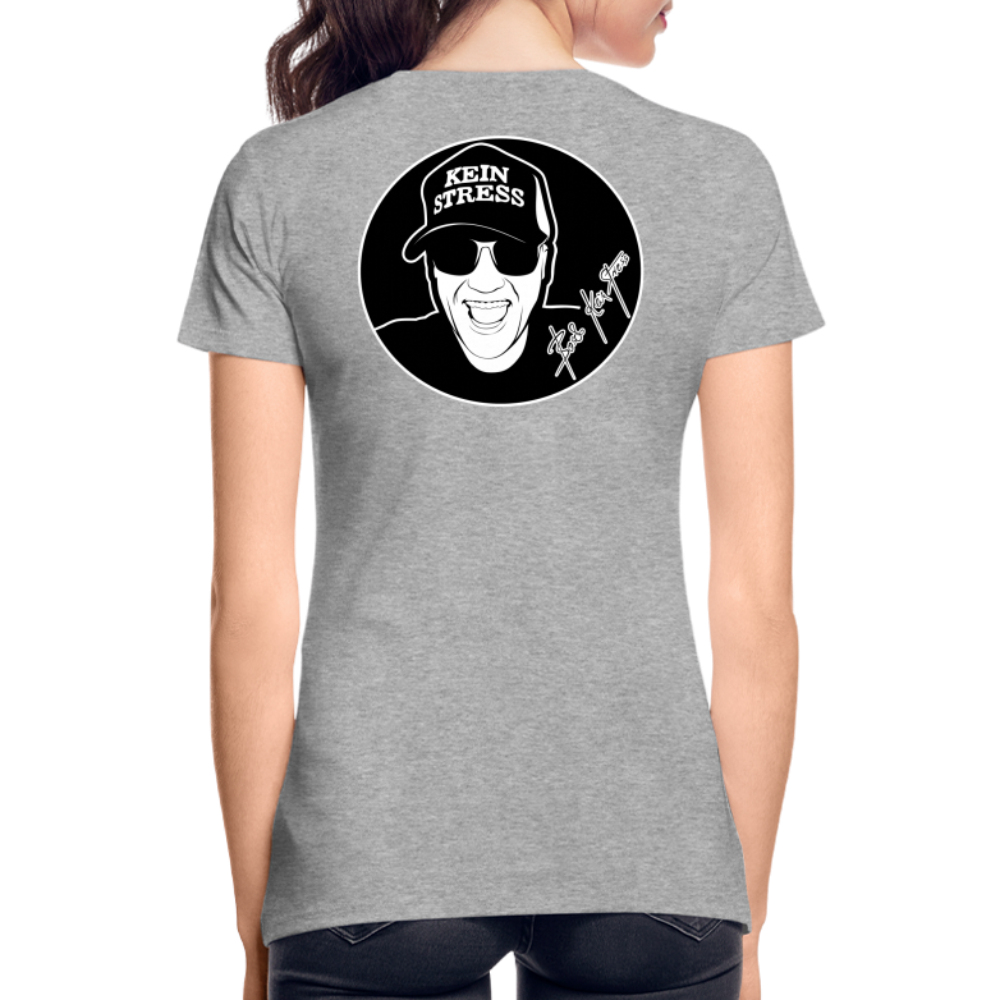 Boscho Kein Stress ® Frauen Premium Bio T-Shirt - Grau meliert