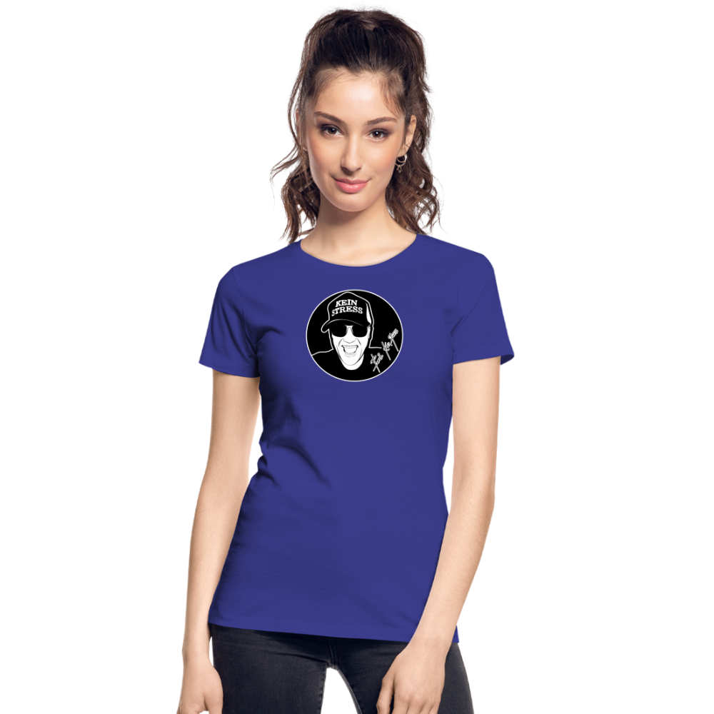 Boscho Kein Stress ® Frauen Premium Bio T-Shirt - Königsblau