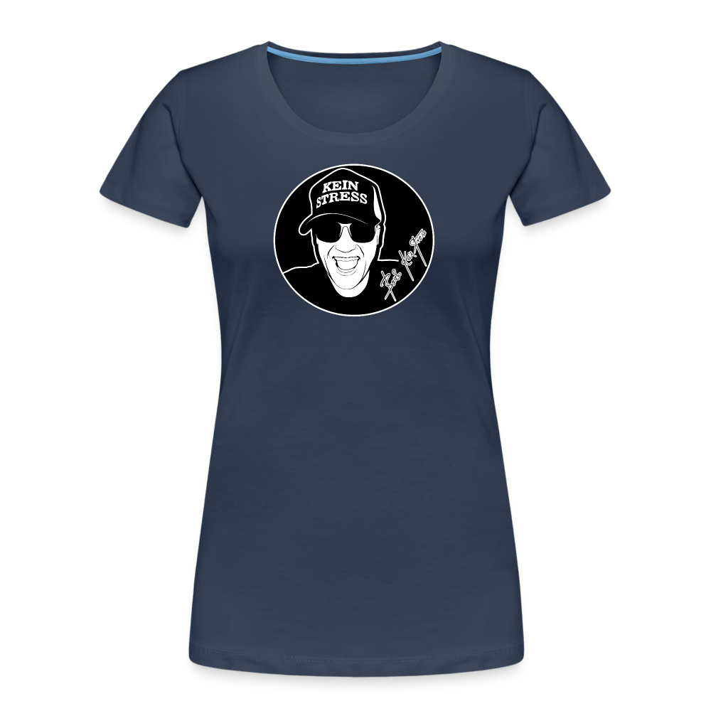 Boscho Kein Stress ® Frauen Premium Bio T-Shirt - Navy