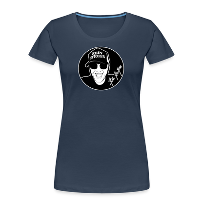 Boscho Kein Stress ® Frauen Premium Bio T-Shirt - Navy