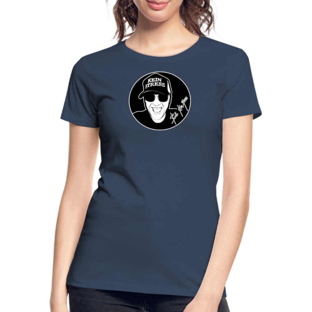 Boscho Kein Stress ® Frauen Premium Bio T-Shirt - Navy