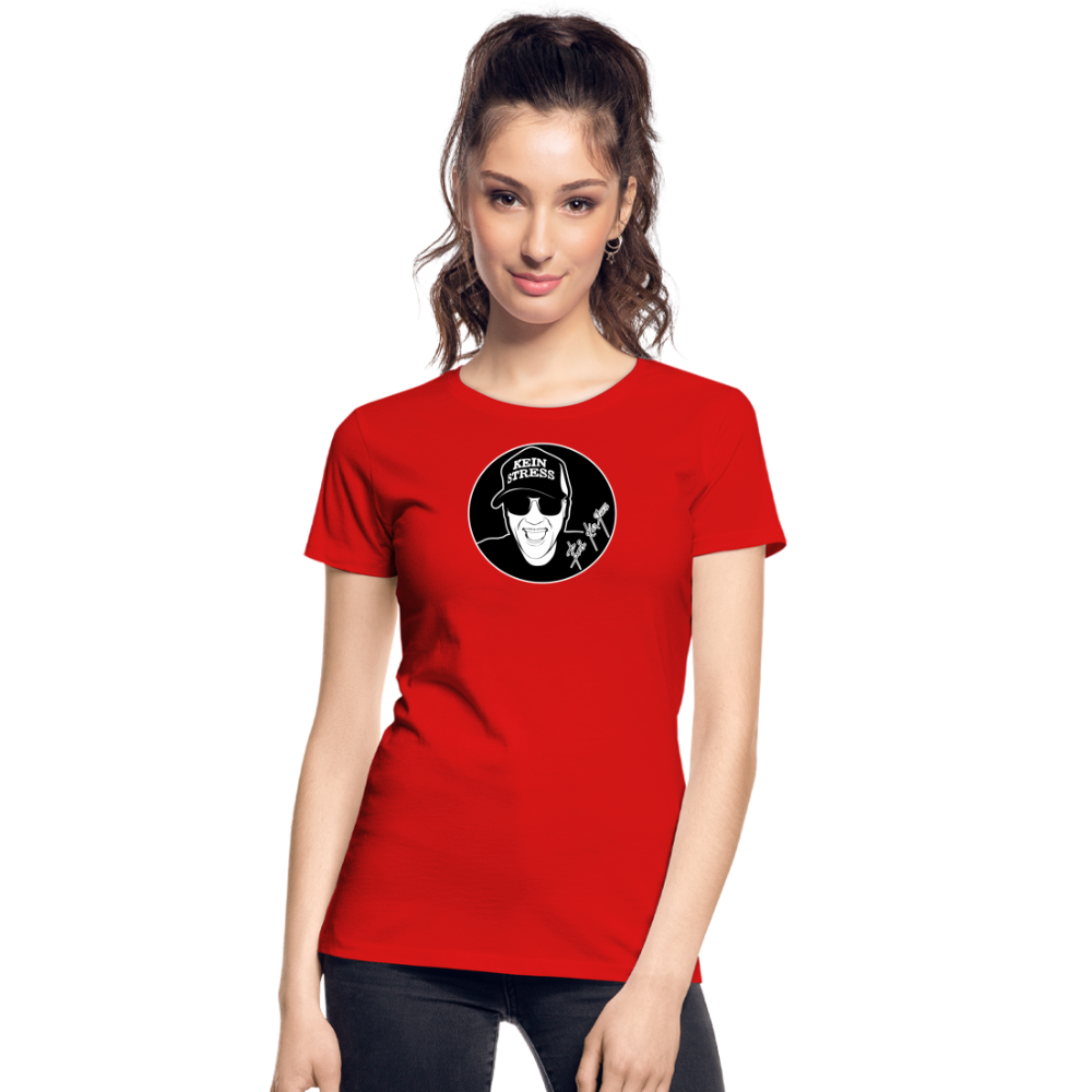 Boscho Kein Stress ® Frauen Premium Bio T-Shirt - Rot