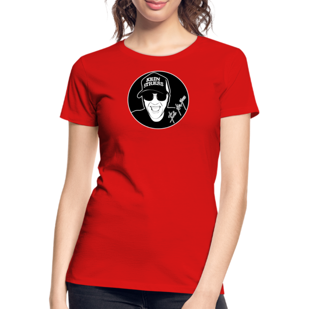 Boscho Kein Stress ® Frauen Premium Bio T-Shirt - Rot