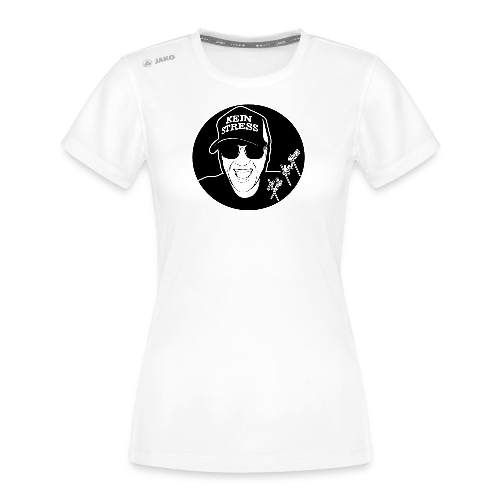 Boscho Kein Stress ® JAKO Frauen T-Shirt Laufshirt Run 2.0 - weiß