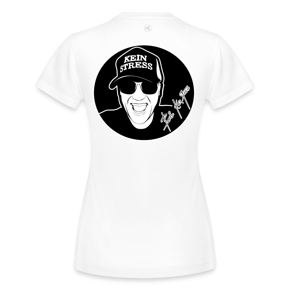 Boscho Kein Stress ® JAKO Frauen T-Shirt Laufshirt Run 2.0 - weiß