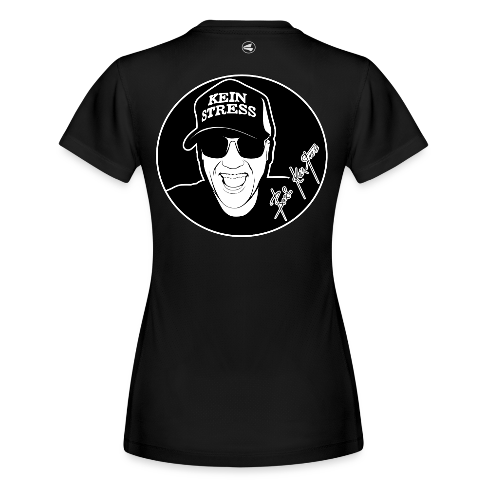 Boscho Kein Stress ® JAKO Frauen T-Shirt Laufshirt Run 2.0 - Schwarz