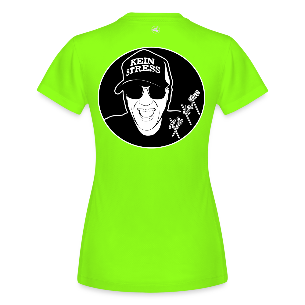 Boscho Kein Stress ® JAKO Frauen T-Shirt Laufshirt Run 2.0 - Neongrün