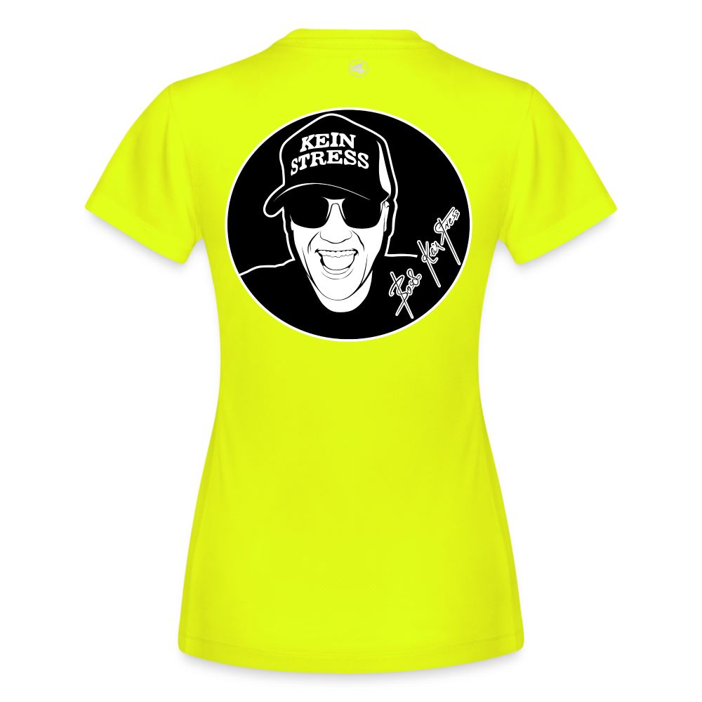 Boscho Kein Stress ® JAKO Frauen T-Shirt Laufshirt Run 2.0 - Neongelb