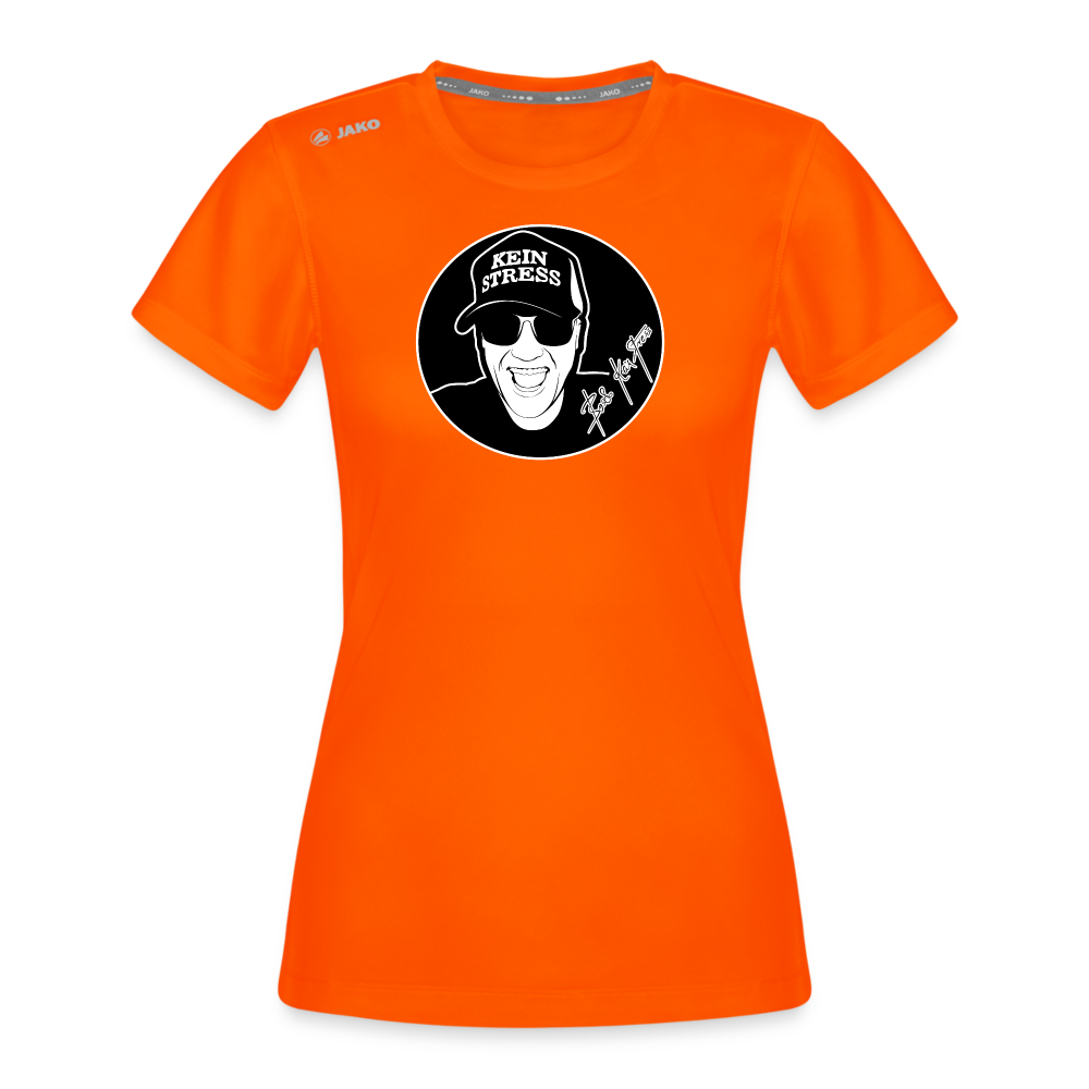 Boscho Kein Stress ® JAKO Frauen T-Shirt Laufshirt Run 2.0 - Neonorange