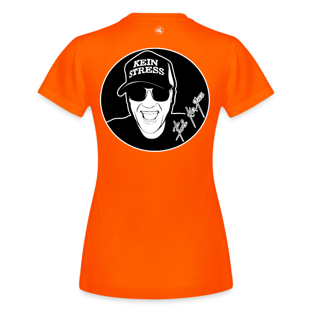 Boscho Kein Stress ® JAKO Frauen T-Shirt Laufshirt Run 2.0 - Neonorange