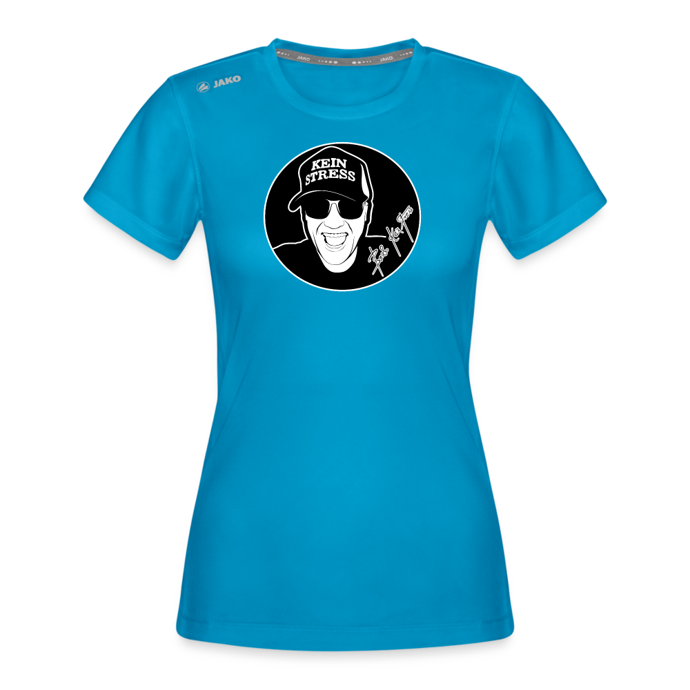Boscho Kein Stress ® JAKO Frauen T-Shirt Laufshirt Run 2.0 - Saphirblau