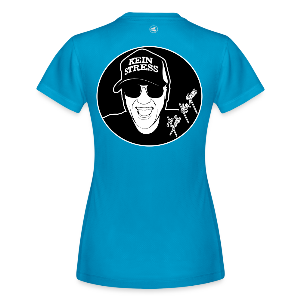 Boscho Kein Stress ® JAKO Frauen T-Shirt Laufshirt Run 2.0 - Saphirblau