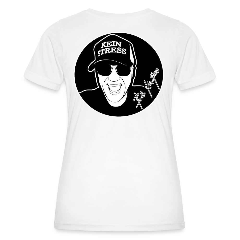 Boscho Kein Stress ® Frauen Funktions-T-Shirt - weiß