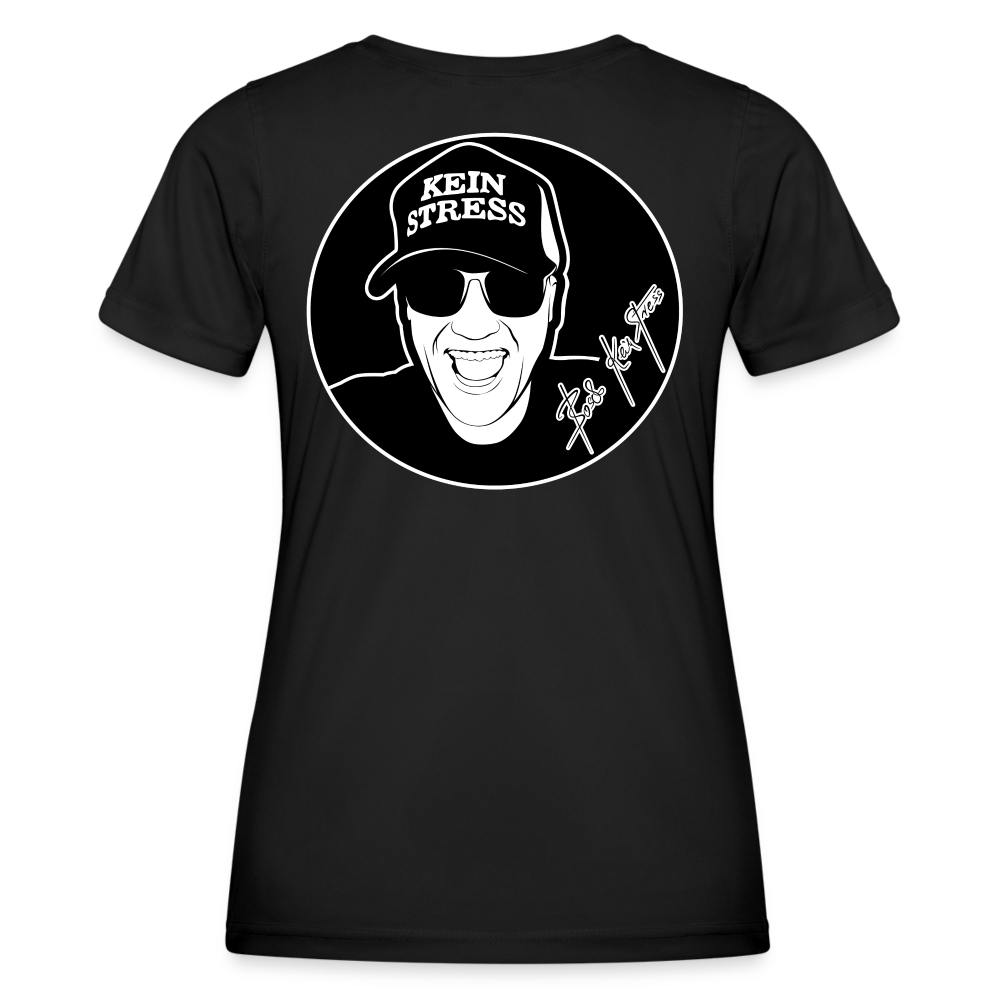 Boscho Kein Stress ® Frauen Funktions-T-Shirt - Schwarz