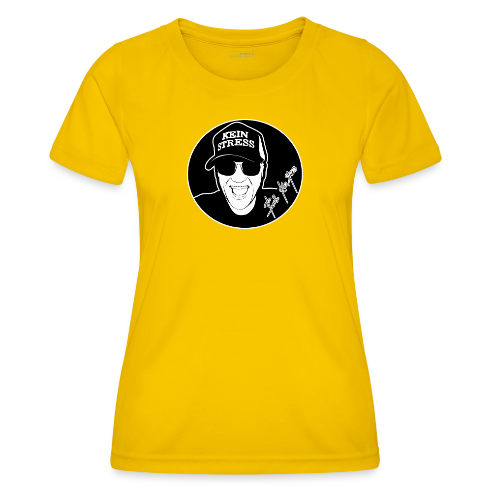 Boscho Kein Stress ® Frauen Funktions-T-Shirt - Eigelb