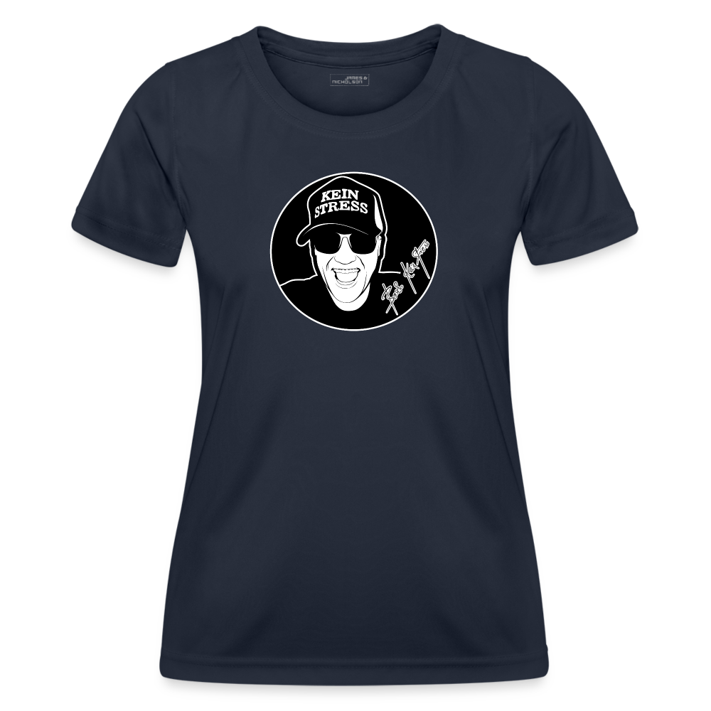 Boscho Kein Stress ® Frauen Funktions-T-Shirt - Navy