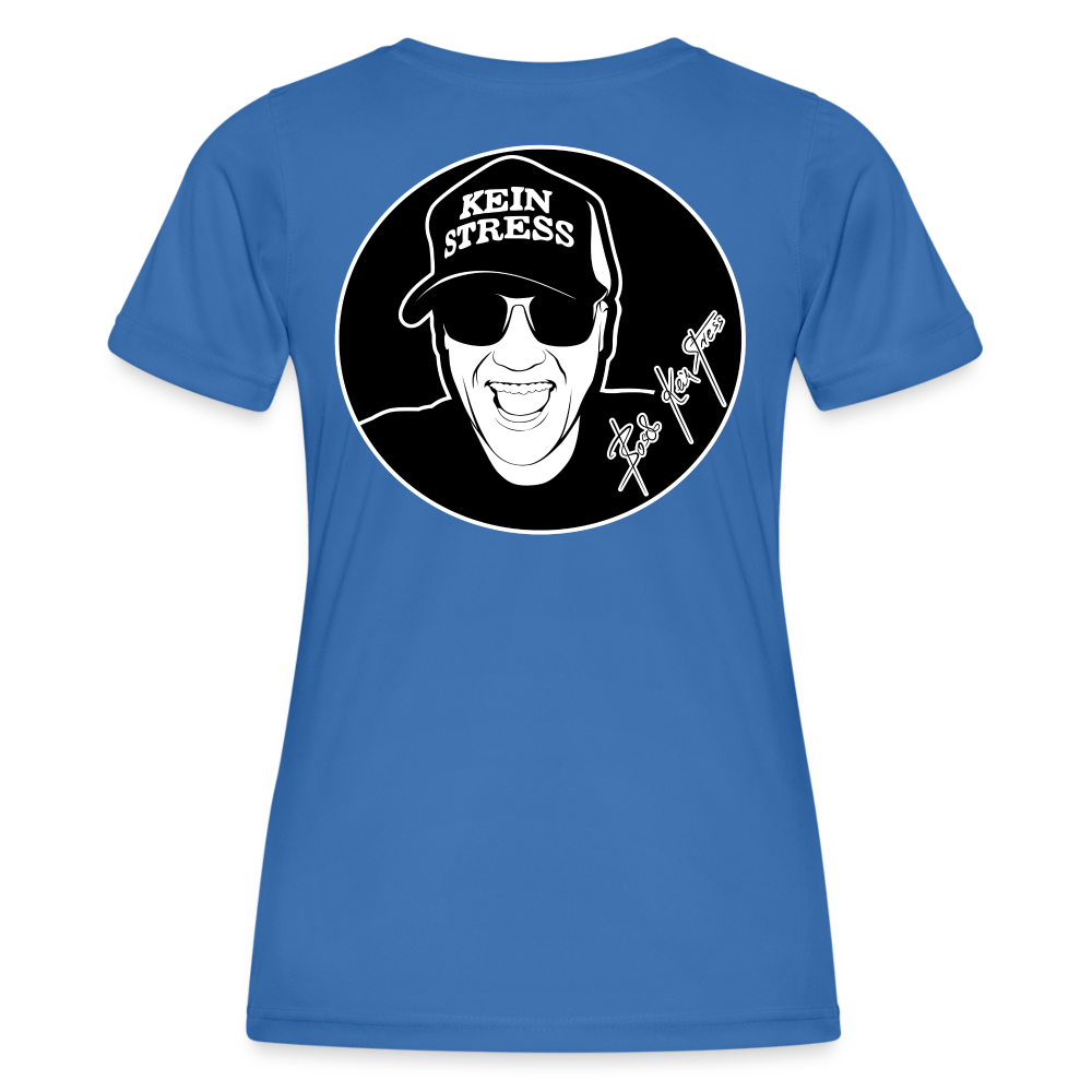 Boscho Kein Stress ® Frauen Funktions-T-Shirt - Königsblau
