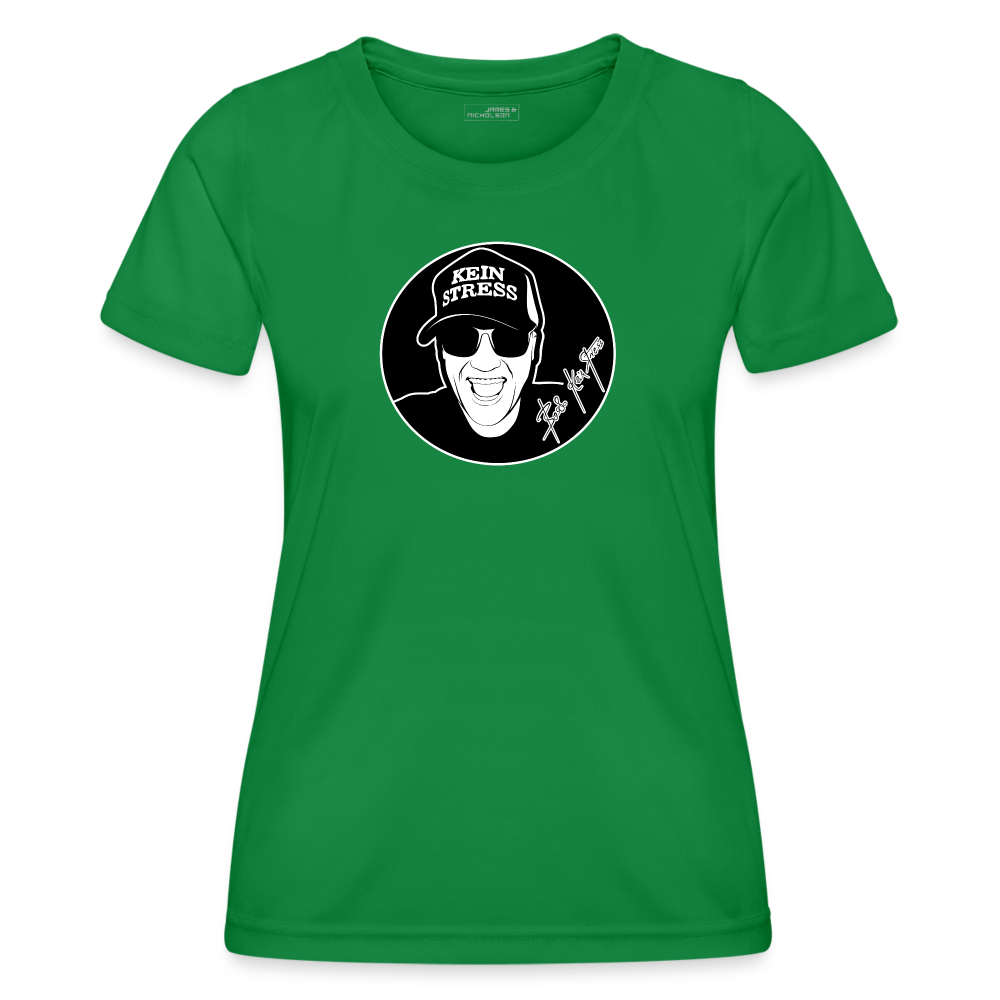 Boscho Kein Stress ® Frauen Funktions-T-Shirt - Kelly Green