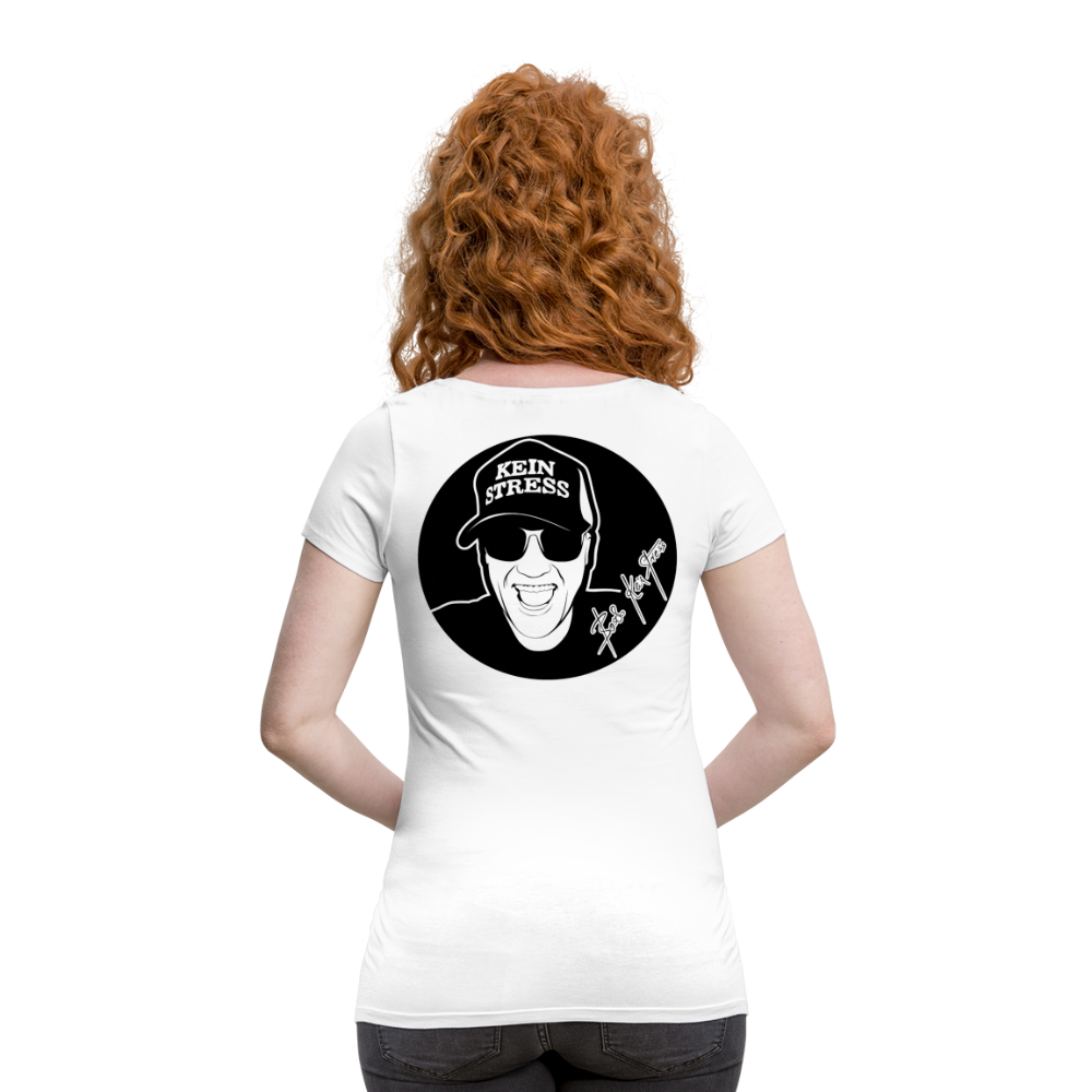 Boscho Kein Stress ® Frauen Schwangerschafts T-Shirt - weiß