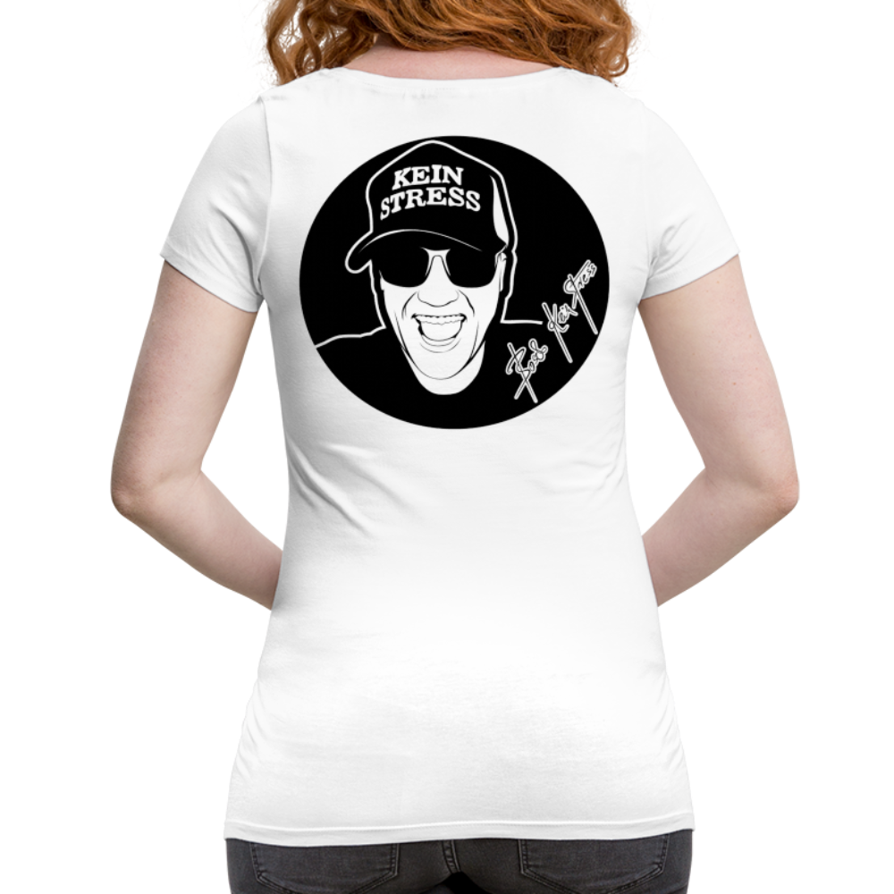 Boscho Kein Stress ® Frauen Schwangerschafts T-Shirt - weiß