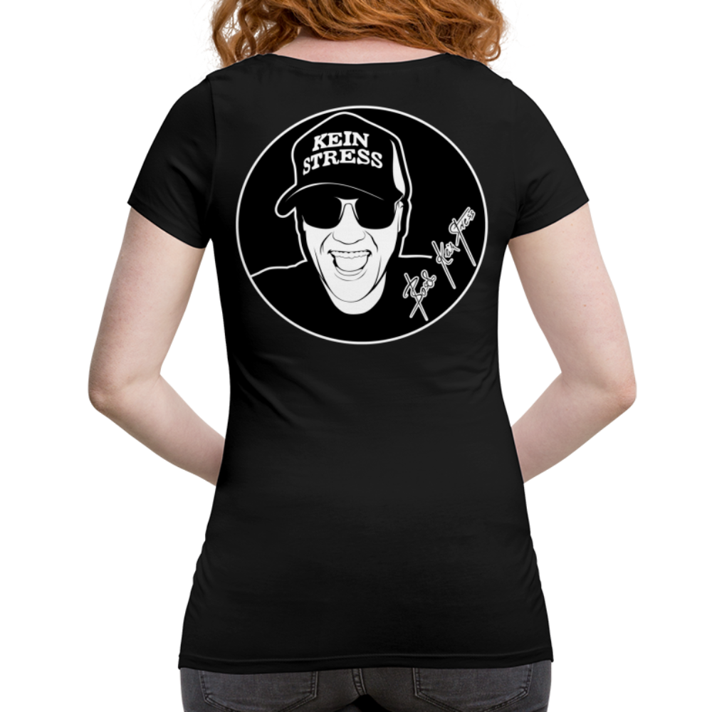 Boscho Kein Stress ® Frauen Schwangerschafts T-Shirt - Schwarz