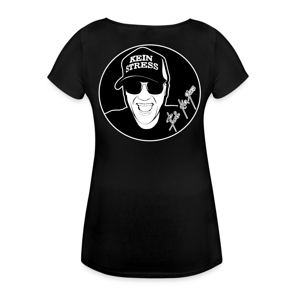 Boscho Kein Stress ® Frauen Schwangerschafts T-Shirt - Schwarz