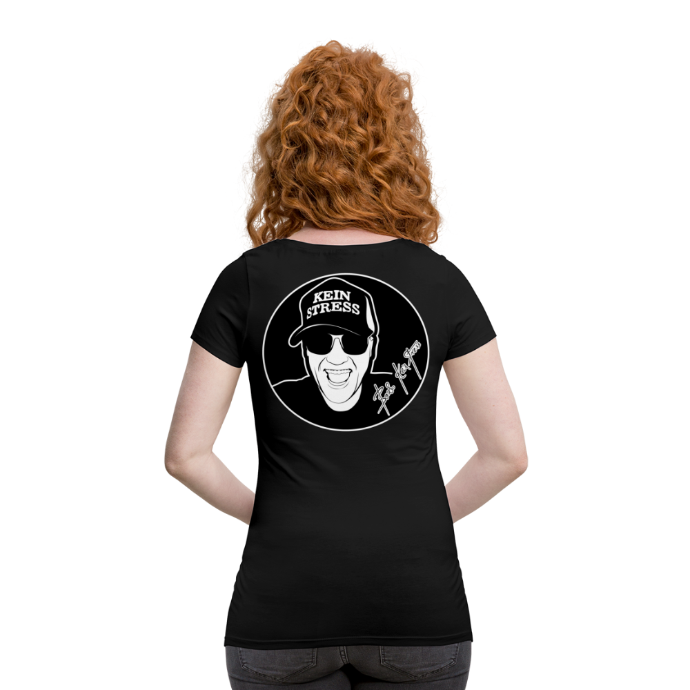 Boscho Kein Stress ® Frauen Schwangerschafts T-Shirt - Schwarz