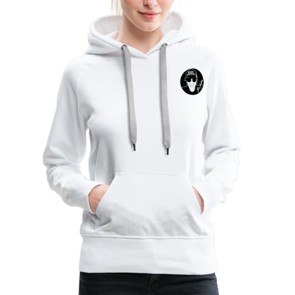 Boscho Kein Stress ® Frauen Premium Hoodie - weiß