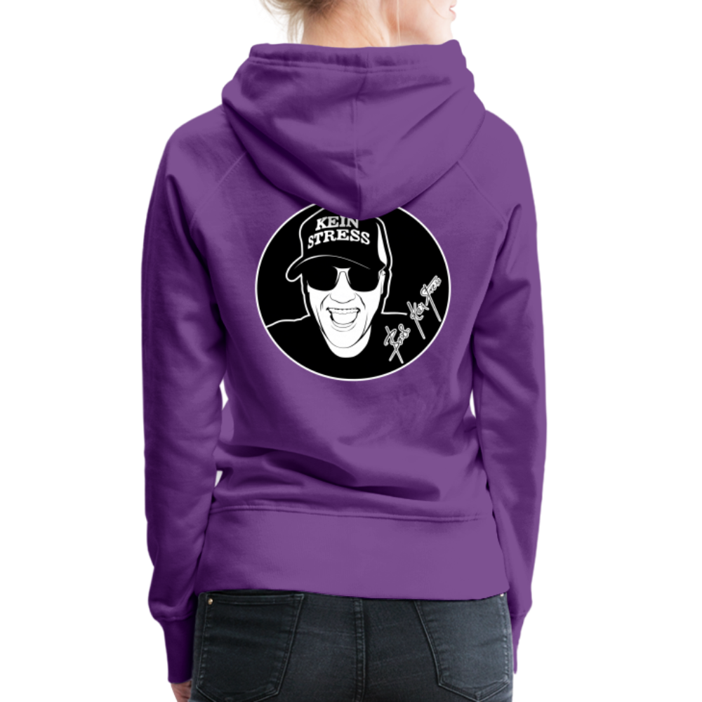 Boscho Kein Stress ® Frauen Premium Hoodie - Purple