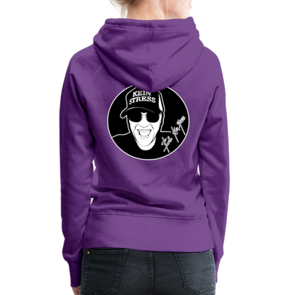 Boscho Kein Stress ® Frauen Premium Hoodie - Purple