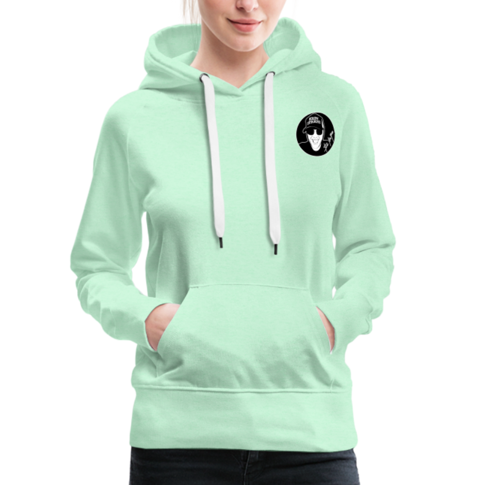 Boscho Kein Stress ® Frauen Premium Hoodie - helles Mintgrün