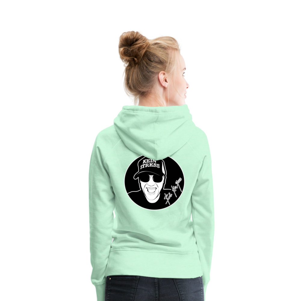 Boscho Kein Stress ® Frauen Premium Hoodie - helles Mintgrün