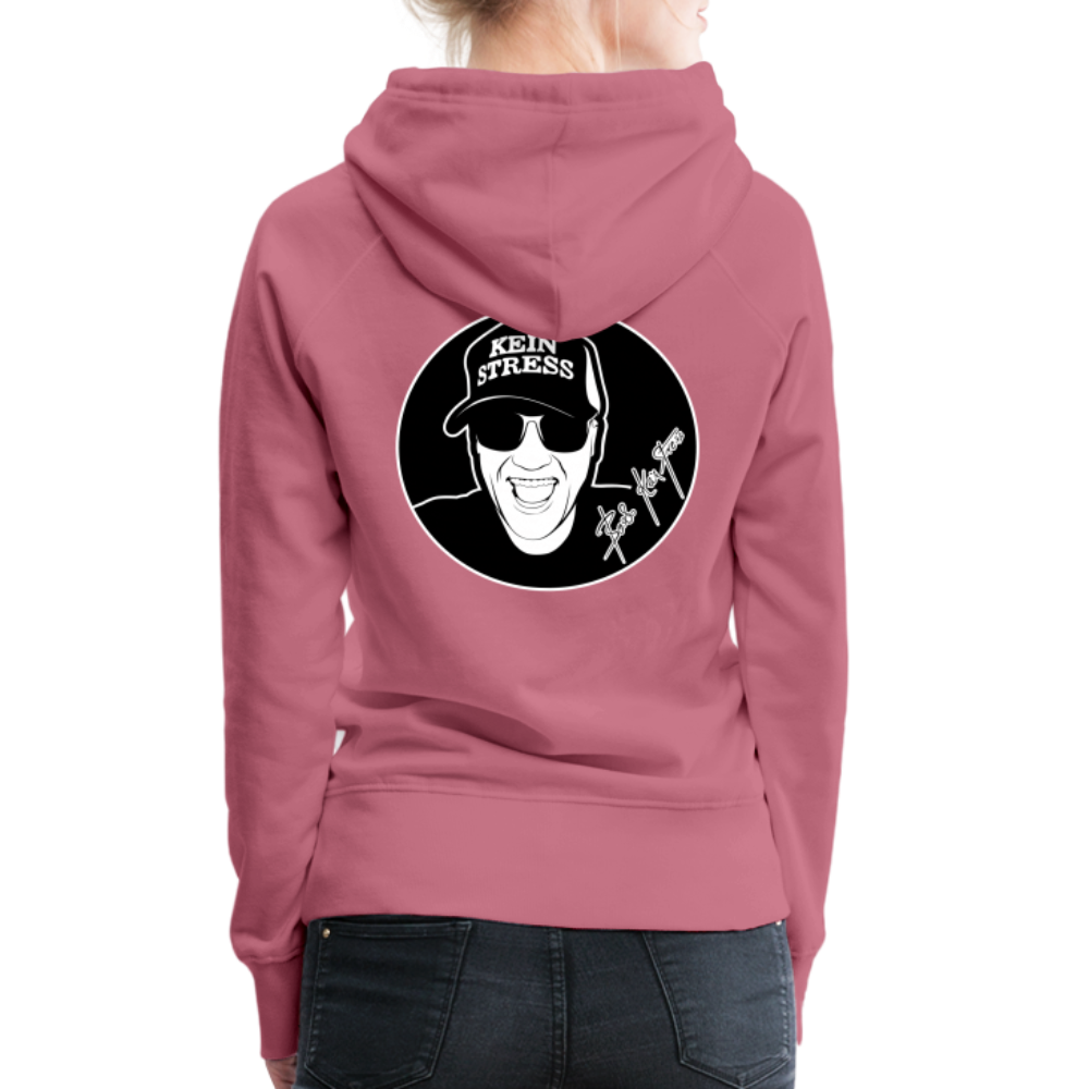Boscho Kein Stress ® Frauen Premium Hoodie - Malve