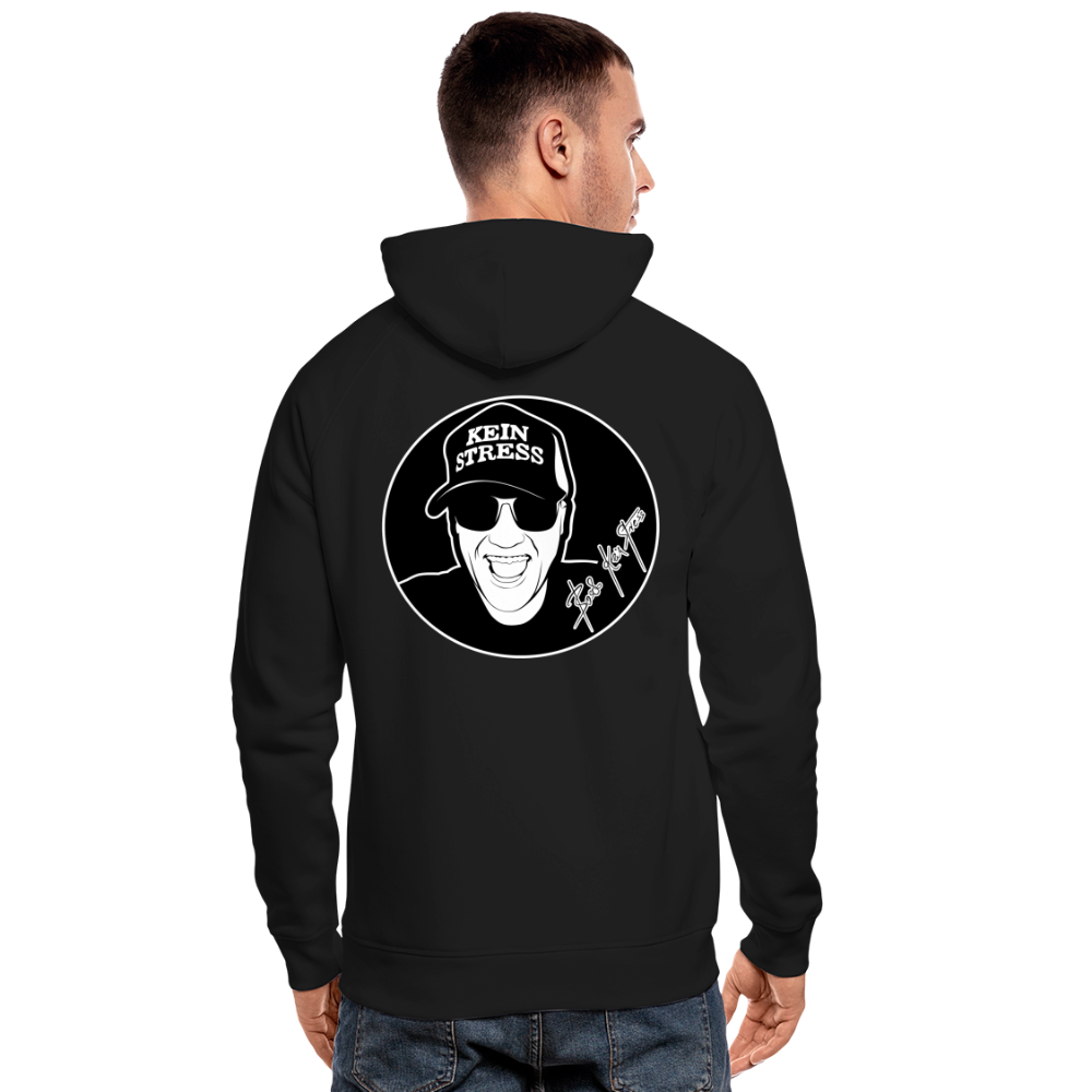 Boscho Kein Stress ® Unisex Bio-Hoodie - Schwarz