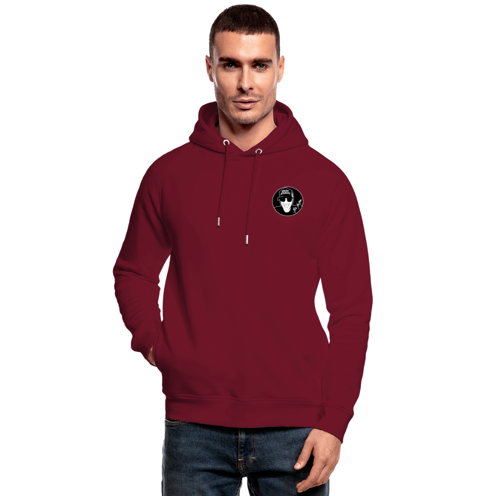 Boscho Kein Stress ® Unisex Bio-Hoodie - Burgunderrot