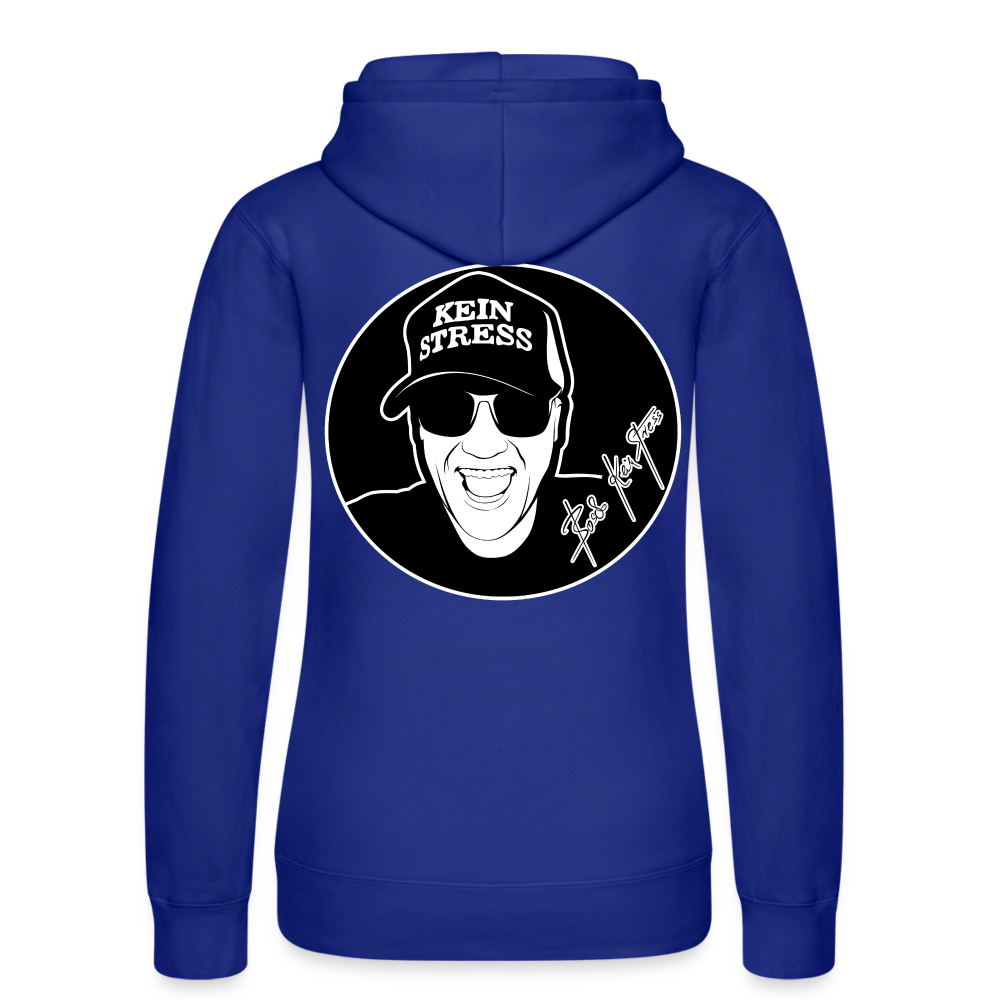 Boscho Kein Stress ® Frauen Kapuzen Sweater von Russell - Royalblau