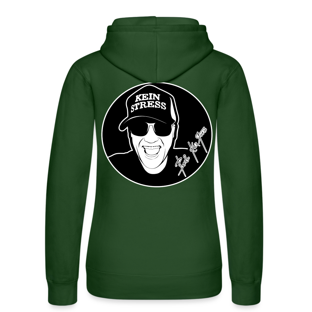 Boscho Kein Stress ® Frauen Kapuzen Sweater von Russell - Flaschengrün