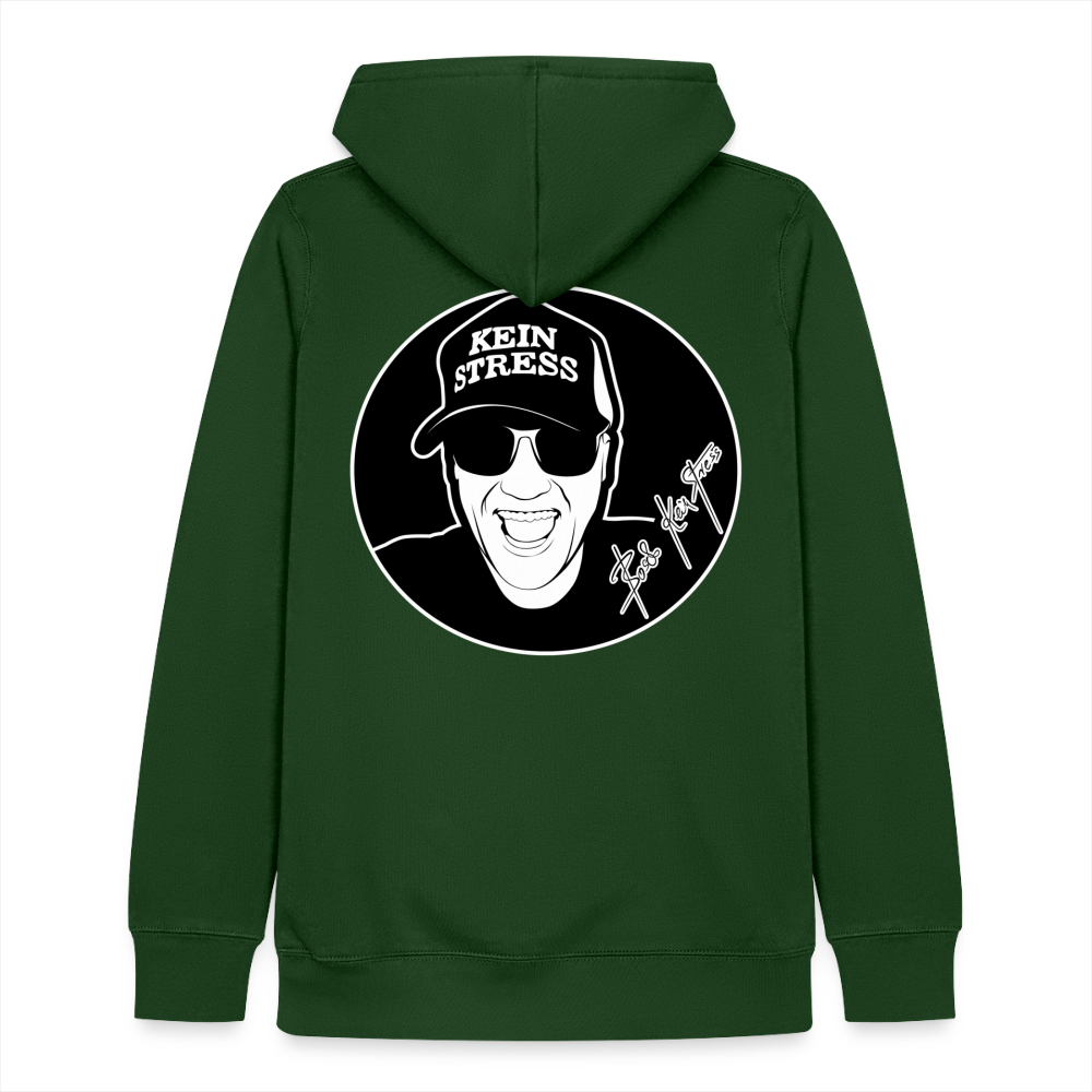 Boscho Kein Stress ® Frauen Kapuzen Sweater von Russell - Flaschengrün