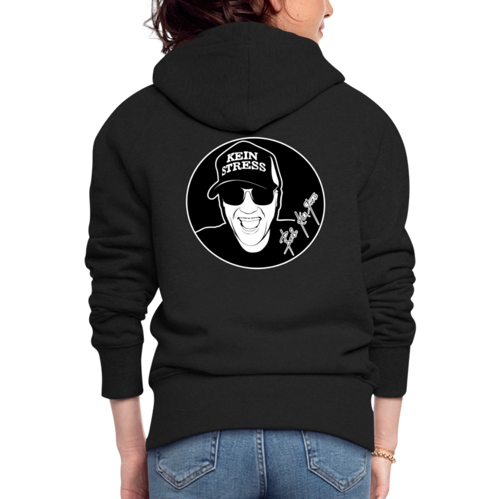 Boscho Kein Stress ® Frauen Premium Kapuzenjacke - Schwarz