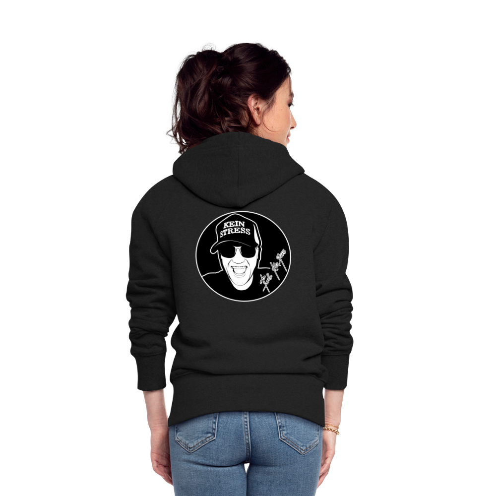 Boscho Kein Stress ® Frauen Premium Kapuzenjacke - Schwarz