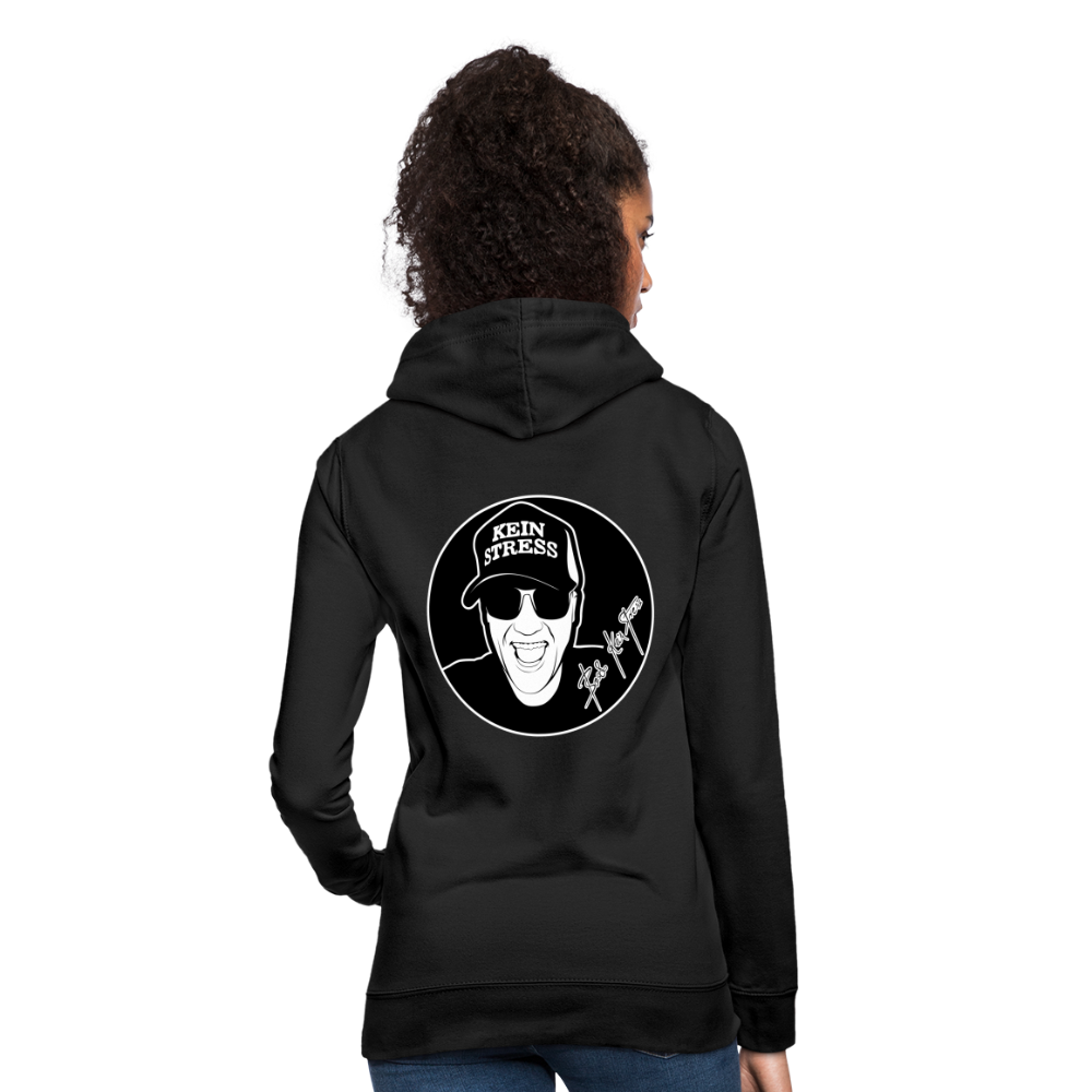 Boscho Kein Stress ® Frauen Hoodie - Schwarz