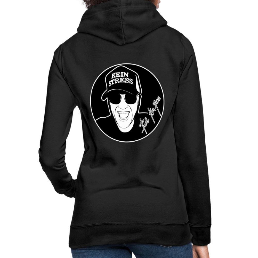 Boscho Kein Stress ® Frauen Hoodie - Schwarz